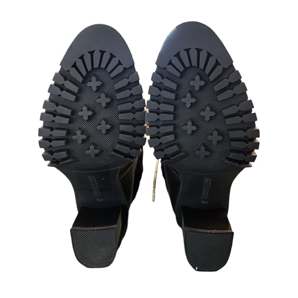 THINGS ll COME Maliyana Luxurious NWT Lace-Up Embellished Block-Heel Booties 6 - Picture 6 of 8